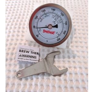 Bayou Classic 3" Analog Thermometer 60–220°F Stainless Steel Kitchen Tool